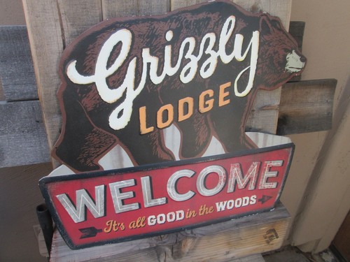 Insegna espositore grizzly - insegna,